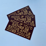Honk if you’d rather be eating apple cider donuts Bumper Sticker