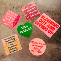 Slobbing out and giving up Sticker