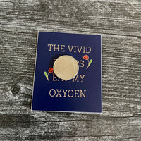 Vivid Tulips Eat my Oxygen Sylvia Plath Sticker