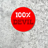 100% Devil Sticker