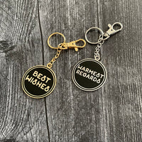 Warmest Regards Best Wishes Double Sided Keychain