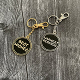 Warmest Regards Best Wishes Double Sided Keychain