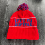 Let’s Go Buffalo Knit Winter Pom Pom Hat