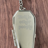 Hell is Other People Ashtray stainless steel keychain