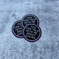 You can talk with me about suicide sticker 3”