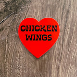 Chicken Wings Heart Sticker