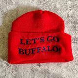 Let’s go Buffalo Red and blue  Beanie