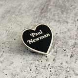 Paul Newman Enamel Heart Pin