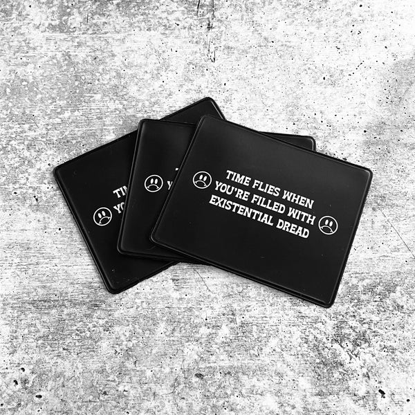 Time Flies when You’re filled with Existential Dread Vaccine Card Holder