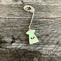 Roswell Waitress Uniform or Antar Symbol Enamel Necklace