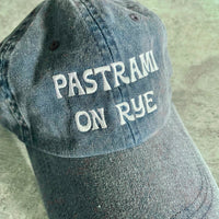 Pastrami on Rye Pigment Dyed Worn Blue Dad Hat
