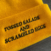 Tossed salads and scrambled eggs Beanie // made in the USA