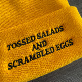 Tossed salads and scrambled eggs Beanie // made in the USA