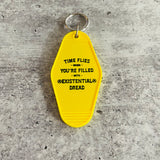 Existential Dread hotel Motel Keychain