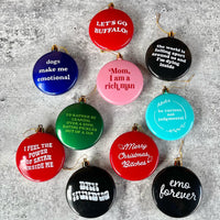 I’d rather be leaning over a sink eating pickles out of a jar Shatterproof Acrylic Ornament USA made