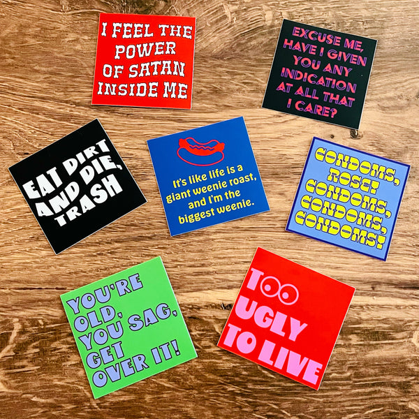 Golden Girls inspired 7 pack of stickers