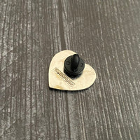 Brandon Flowers Enamel Heart Pin