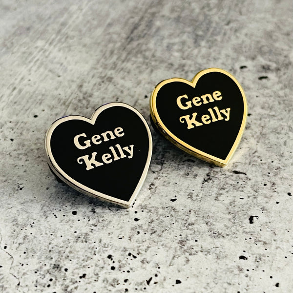 Gene Kelly Enamel Heart Pin