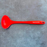 Soup is for Lovers Red Silicone Ladle Spoon