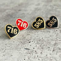 585 Enamel Heart Pin