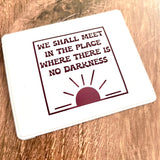 We shall meet in the place where there is no darkness 1984 Vaccine Card Holder