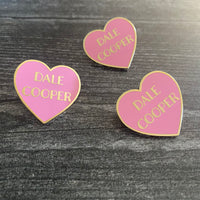 Dale Cooper Heart Enamel Pin