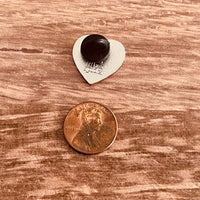 Eggnog Heart small Tiny .75” Pin