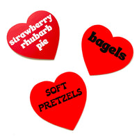 Soft Pretzels Heart Sticker