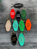 Directionless Perfectionist hotel Motel Keychain