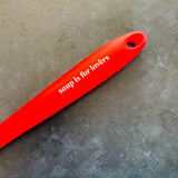Soup is for Lovers Red Silicone Ladle Spoon