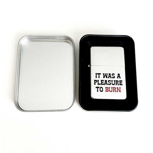 It was a Pleasure to Burn Lighter // minor flaws, ships empty
