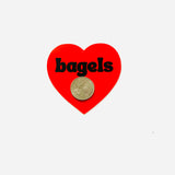 Bagels Heart Sticker