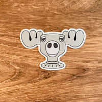 Moose Mug sticker // 4” Christmas Vacation inspired