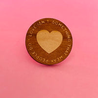 Wooden Lapel Pins // made in America