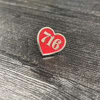 716 Enamel Heart Pin
