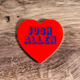 Josh Allen Heart Sticker
