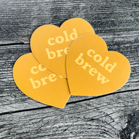 Cold brew Heart Sticker
