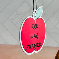 Eve was Framed Green Apple Scented Air Freshener
