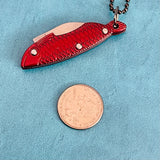Red or Gold Fish Small Statement Knife Necklace