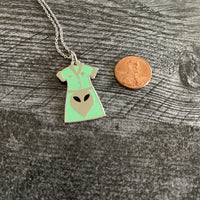 Roswell Waitress Uniform or Antar Symbol Enamel Necklace