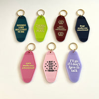 Soft pretzel enthusiast hotel Motel Keychain