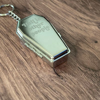 Hell is Other People Ashtray stainless steel keychain