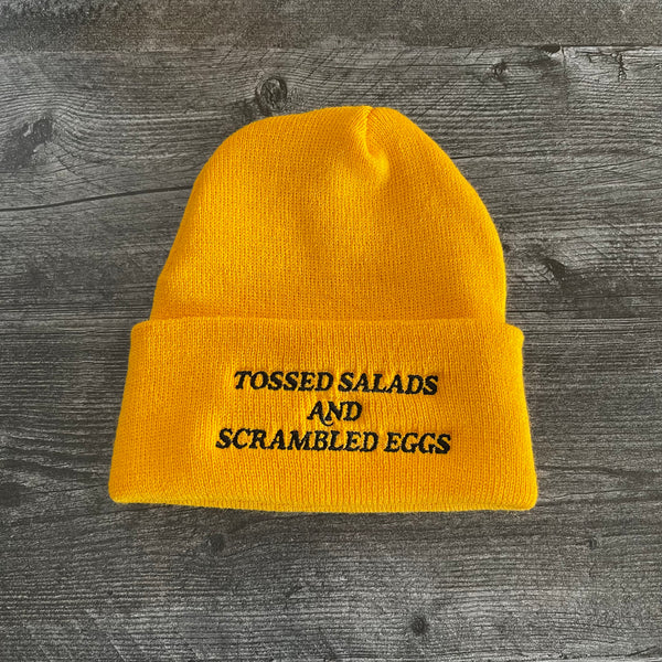 Tossed salads and scrambled eggs Beanie // made in the USA