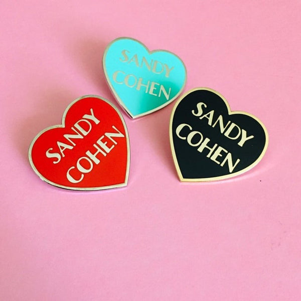 Sandy Cohen Heart Pin