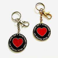 Love isn’t Something that Weak People Do Heart Keychain // 2 options
