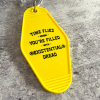 Existential Dread hotel Motel Keychain