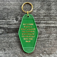 My other ride is a boat against the current hotel Motel Keychain