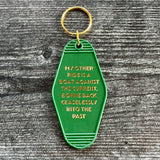 My other ride is a boat against the current hotel Motel Keychain