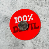 100% Devil Sticker