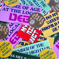 Member of the 200 Feet High Club Third Base on a Ferris Wheel Bumper Sticker